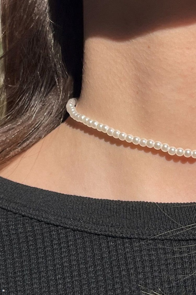 Collier Brandy Melville Pearl Argent | CHF-47338957